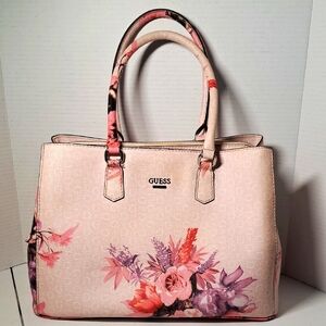 GUESS Floral Pink Tote Bag